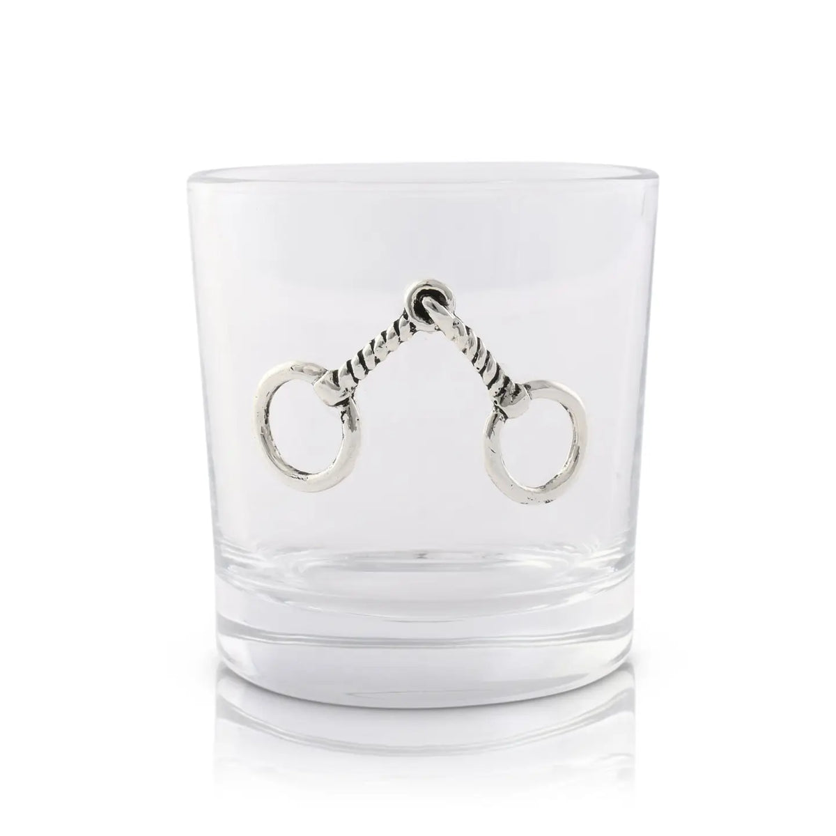 Equestrian Bit Bar Rocks Glass