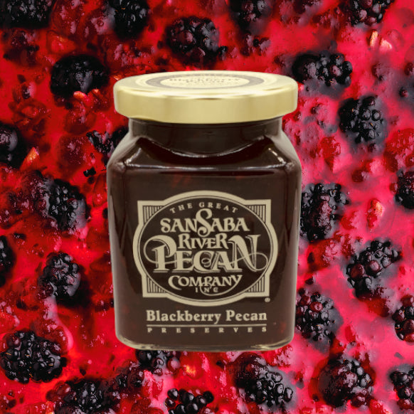 Blackberry Pecan Preserves by San Saba River Pecan Company