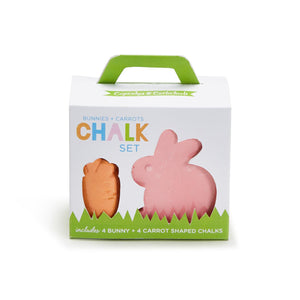 Bunny and Carrot 8 Pc Chalk Set in Gift Box Includes 5 Colors