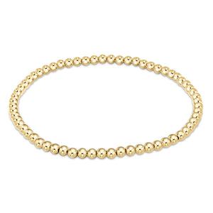 Gold Beaded Bracelet---3mm