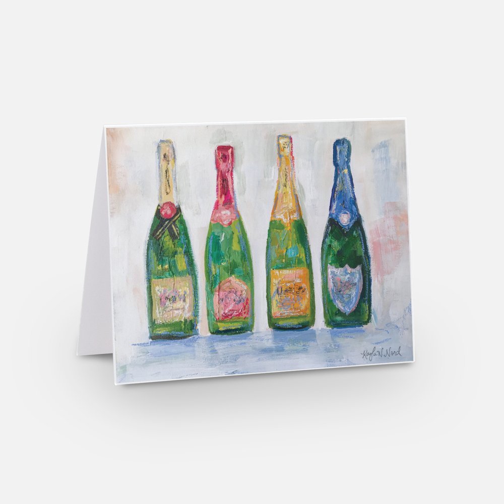 "Champagne Taste, Beer Money" Notecards