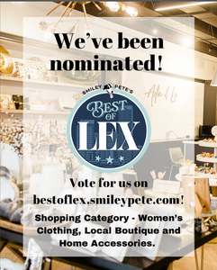 Please vote for us as Best of Lexington!