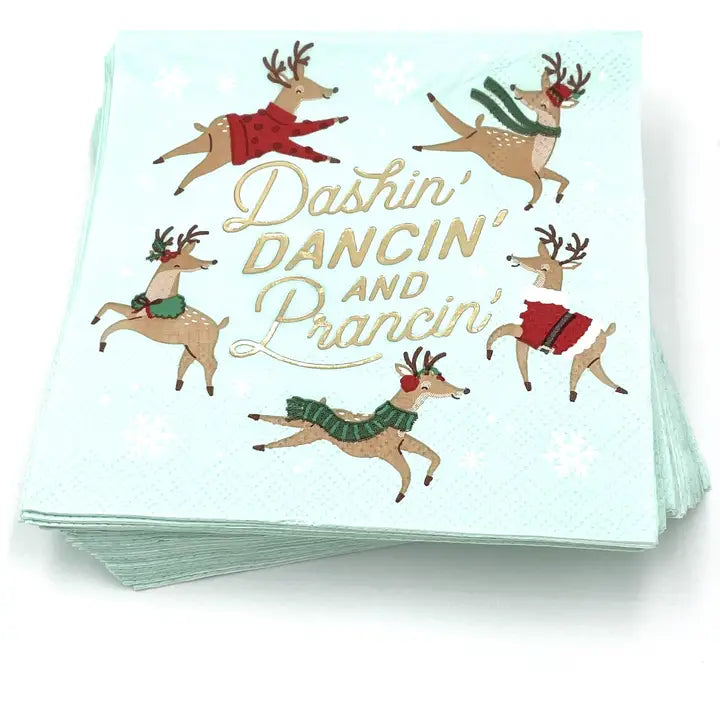 Prancin Gold Foil Cocktail Napkin