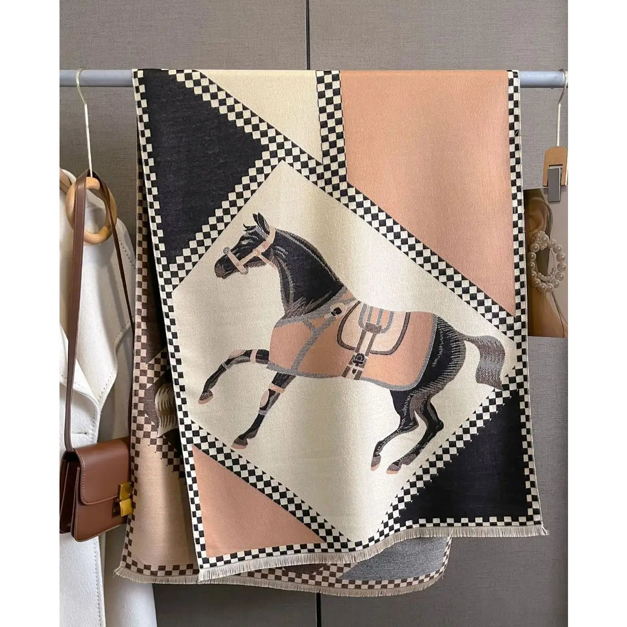 Horse Acrylic Cashmere Scarf