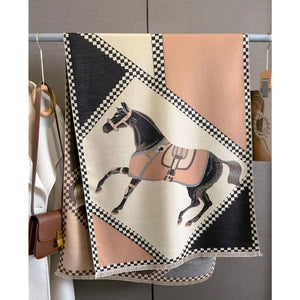 Horse Acrylic Cashmere Scarf