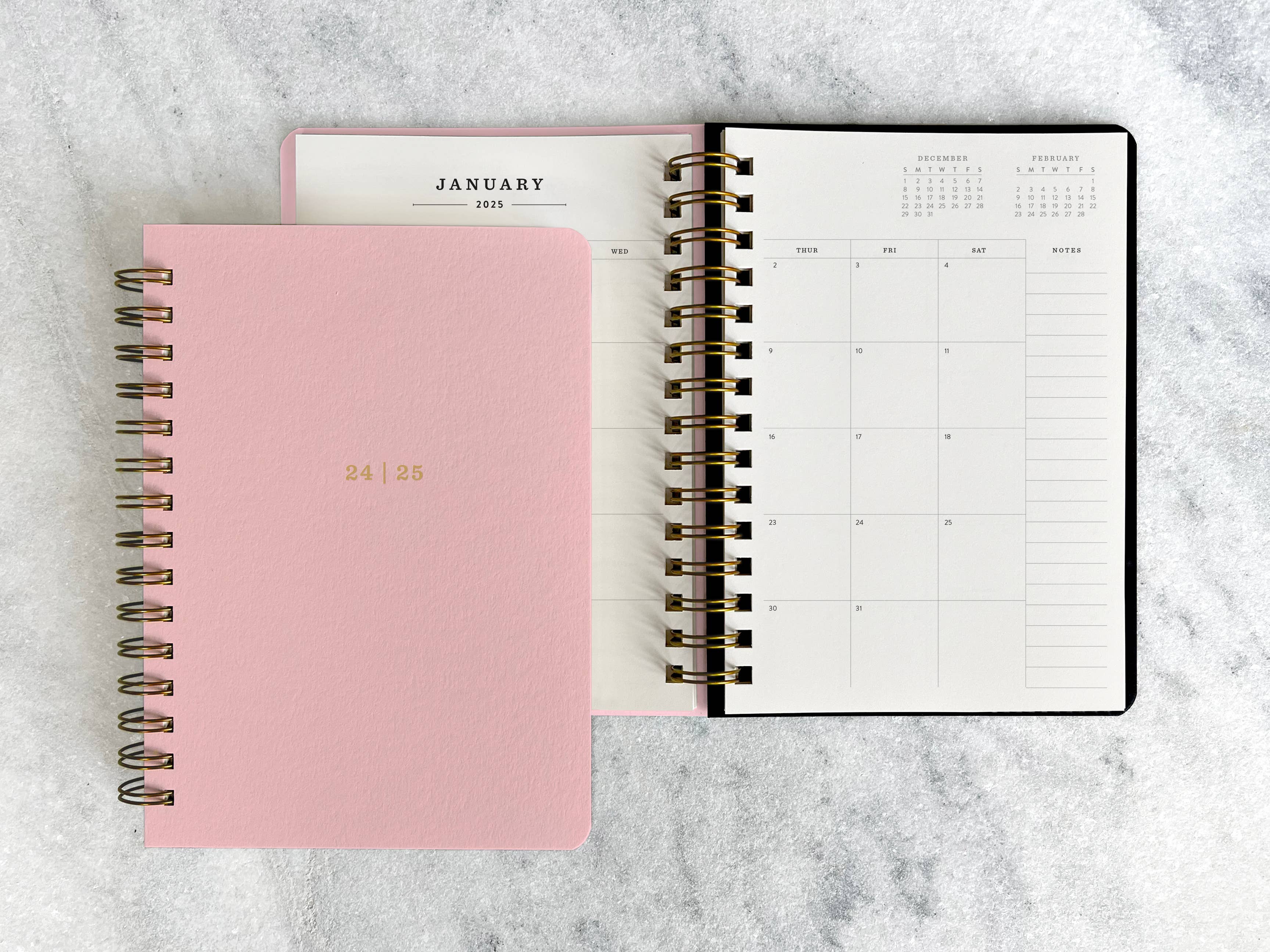 2024-2025 Planner | "24|25" Hard Cover, Pink