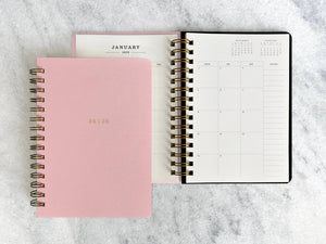 2024-2025 Planner | "24|25" Hard Cover, Pink