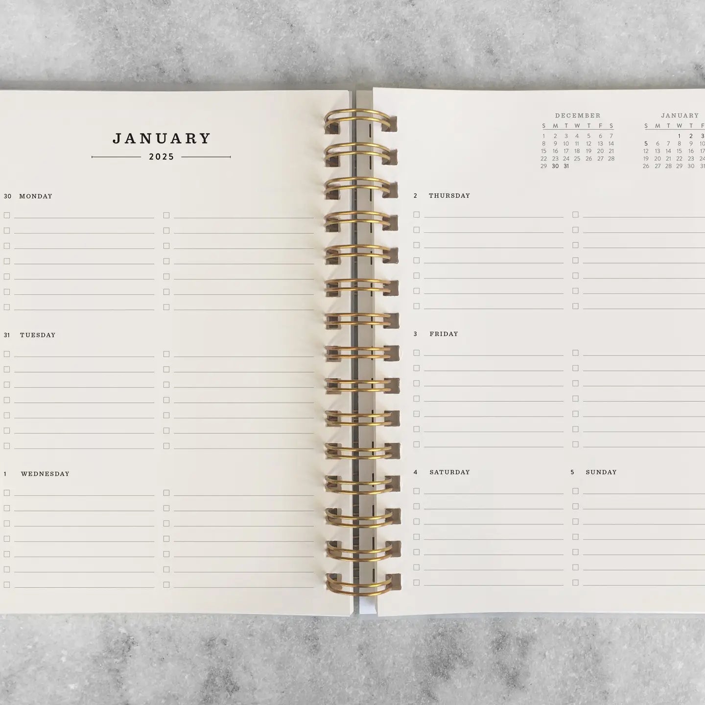 Aug 2025-July 2026 12-Month Planner, Peach Book Cloth