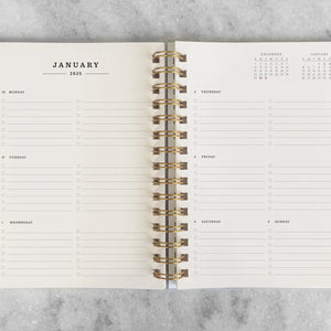 Aug 2025-July 2026 12-Month Planner, Peach Book Cloth