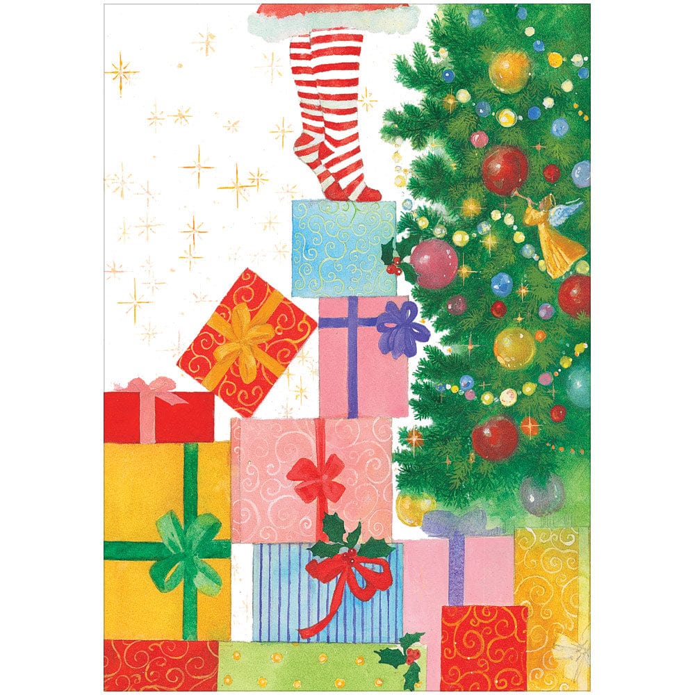 Present Peek Boxed Christmas Cards - 15 Cards & 15 Envelopes