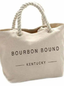 Bourbon Bound Kentucky Oversized Canvas Bag