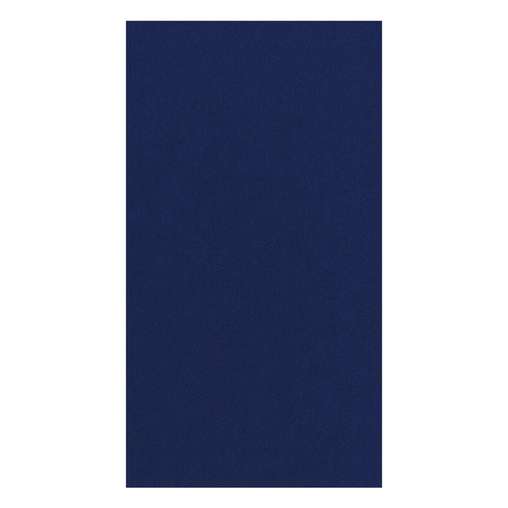 Paper Linen Solid Guest Towel Napkins in Navy Blue - 12 Per Package