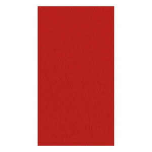 Paper Linen Solid Guest Towel Napkins in Red - 12 Per Package