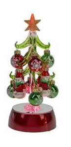 Light up Christmas Tree with Ornaments Red Base