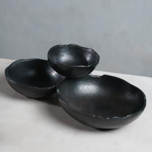 Black Antique 3 Bowl Set