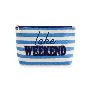 Morgan "Lake Weekend" Large Zip Pouch