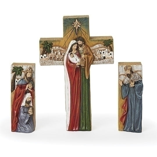 3 piece Nativity Cross