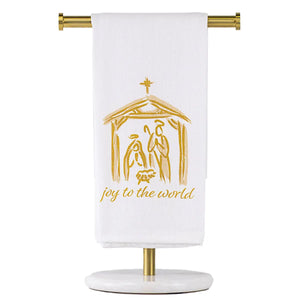 Joy To the World Nativity Hand Towel