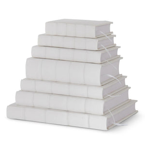 White Cotton Canvas Journal-Chubby