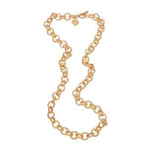 Brush Gold Long Bella Necklace