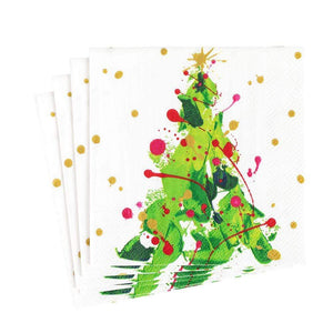 Splatter Tree Paper Luncheon Napkins