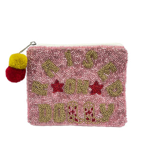 "Raised on Dolly" Beaded Coin Pouch