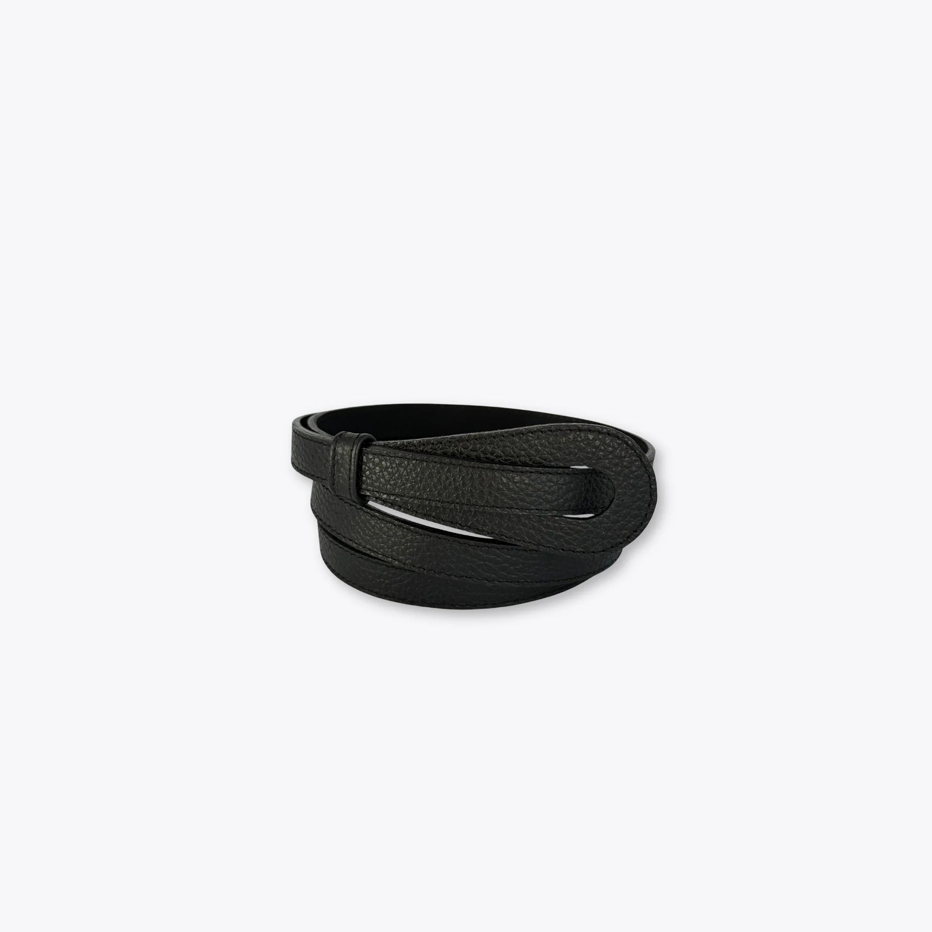 Pampa – Slim Bow Tie Belt-Black