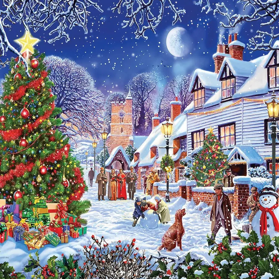 Village Christmas Tree - 1000 Piece Adult Jigsaw Puzzle
