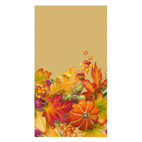 Harvest Garland Gold Guest Towel