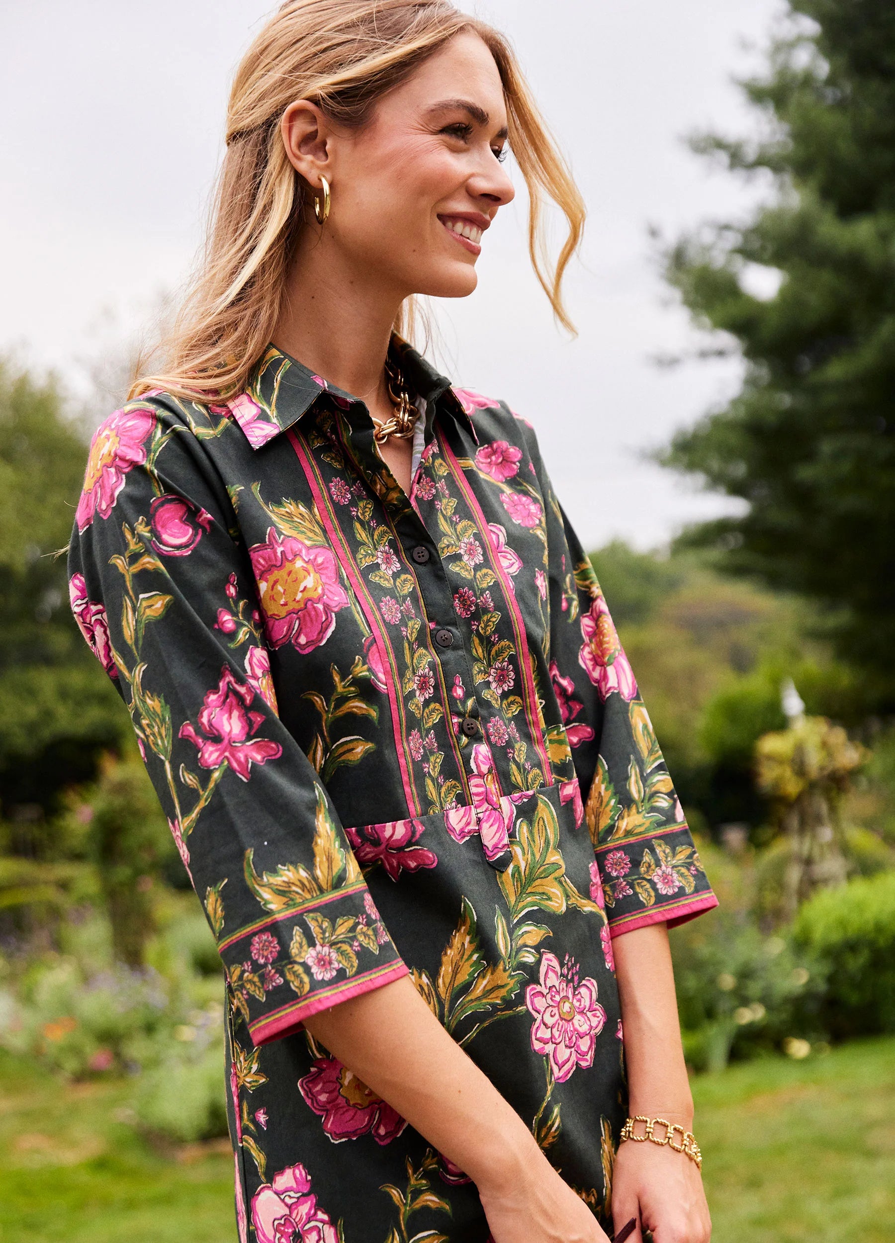 Lila Pink Charlie Shirtdress