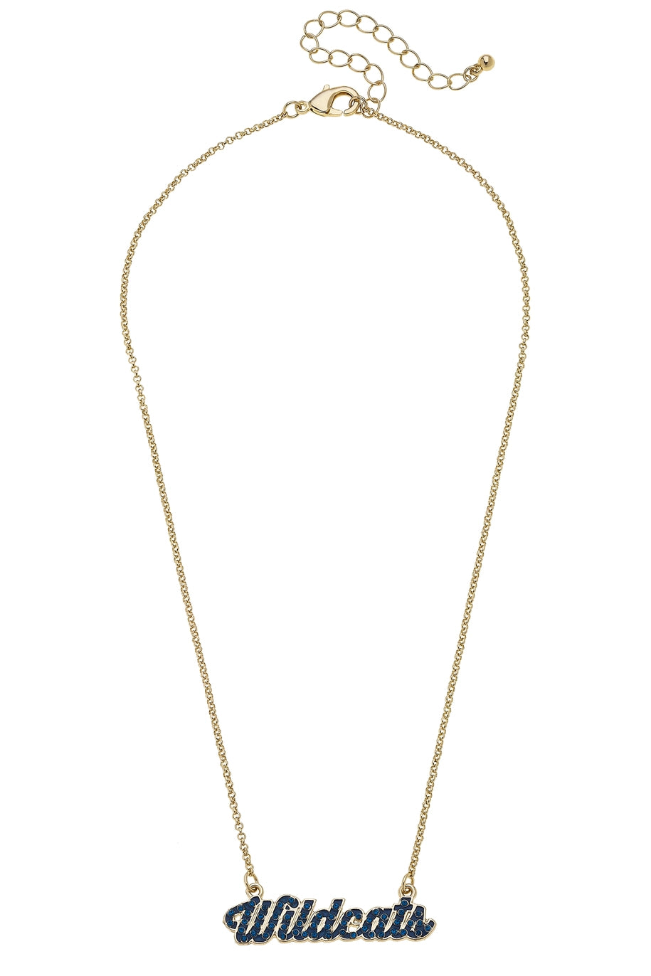 Kentucky Wildcats Pave Autograph Enamel Necklace in Blue