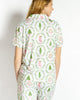 Nutcracker Trellis Short Sleeve Button Up Pajama Set