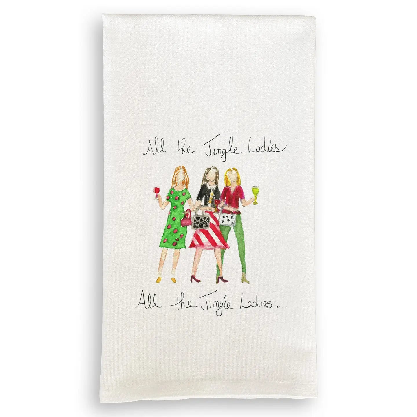 All the Jingle Ladies - Tea Towel