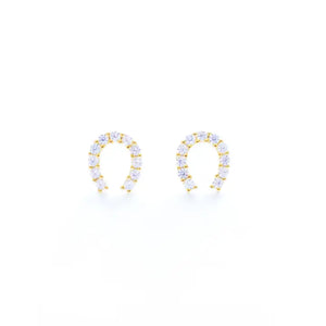 Lexi Diamond Horseshoe Stud Earrings