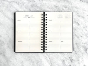 2024-2025 Planner | "24|25" Hard Cover, black cover