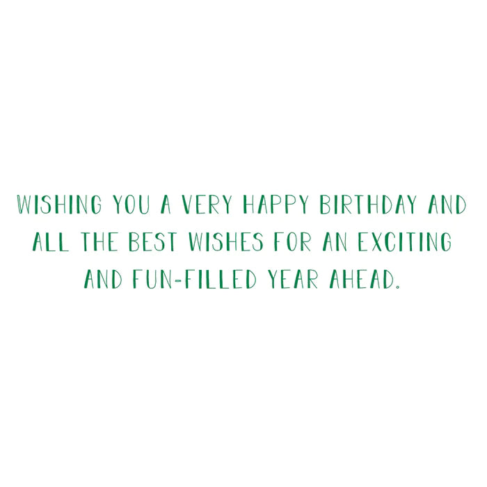 Green Watercolor Birthday Card