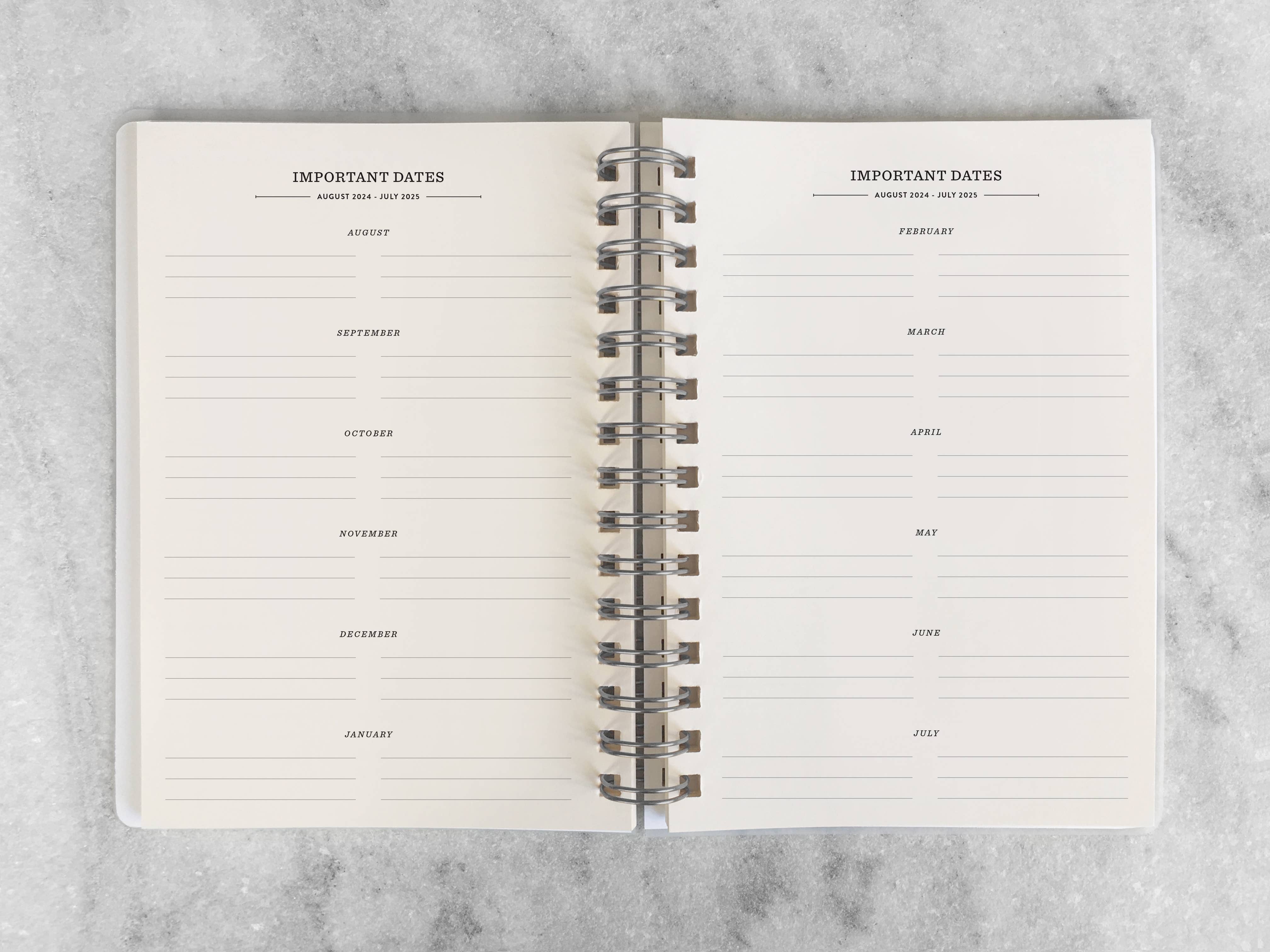 2024-2025 Planner | "24|25" Hard Cover, Lavender