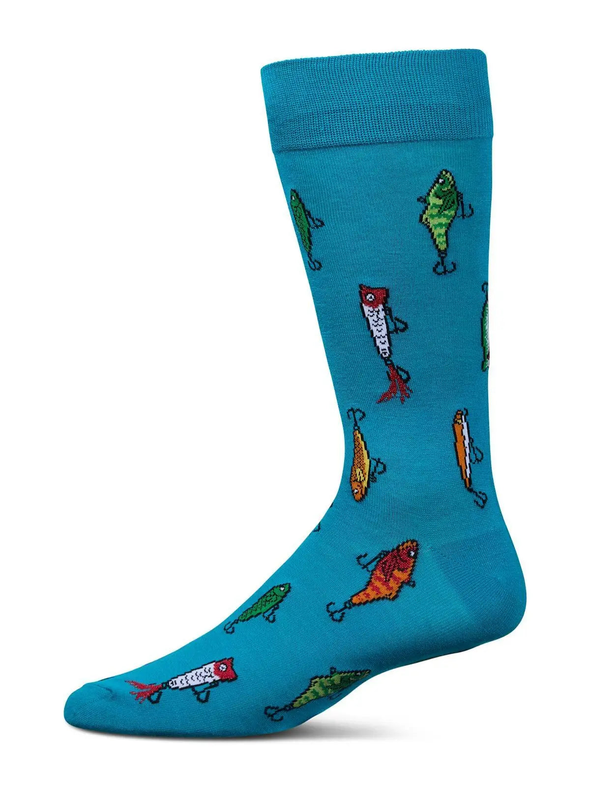 Memoi Gone Fishin' Men`S Bamboo Crew