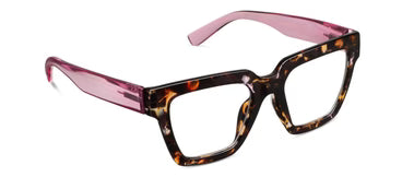 Peepers Readers-Take a Bow (Blue Light) Pink Botanico/Pink