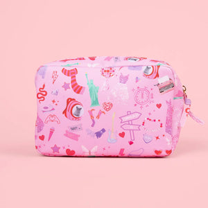 "Swiftie" Taylor Swift Pink Mosaic Cosmetic Pouch Bag