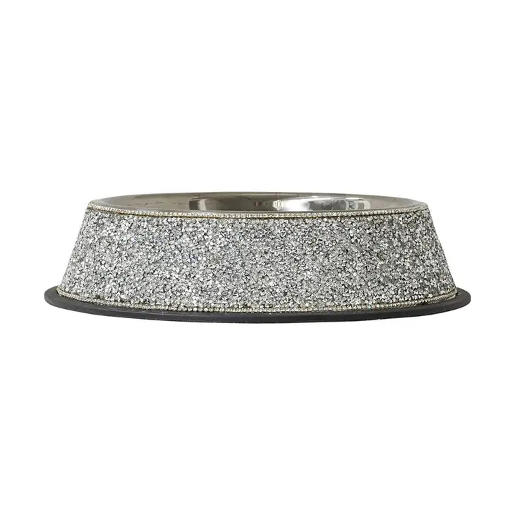 Luminous Rhinestone Dog Bowl