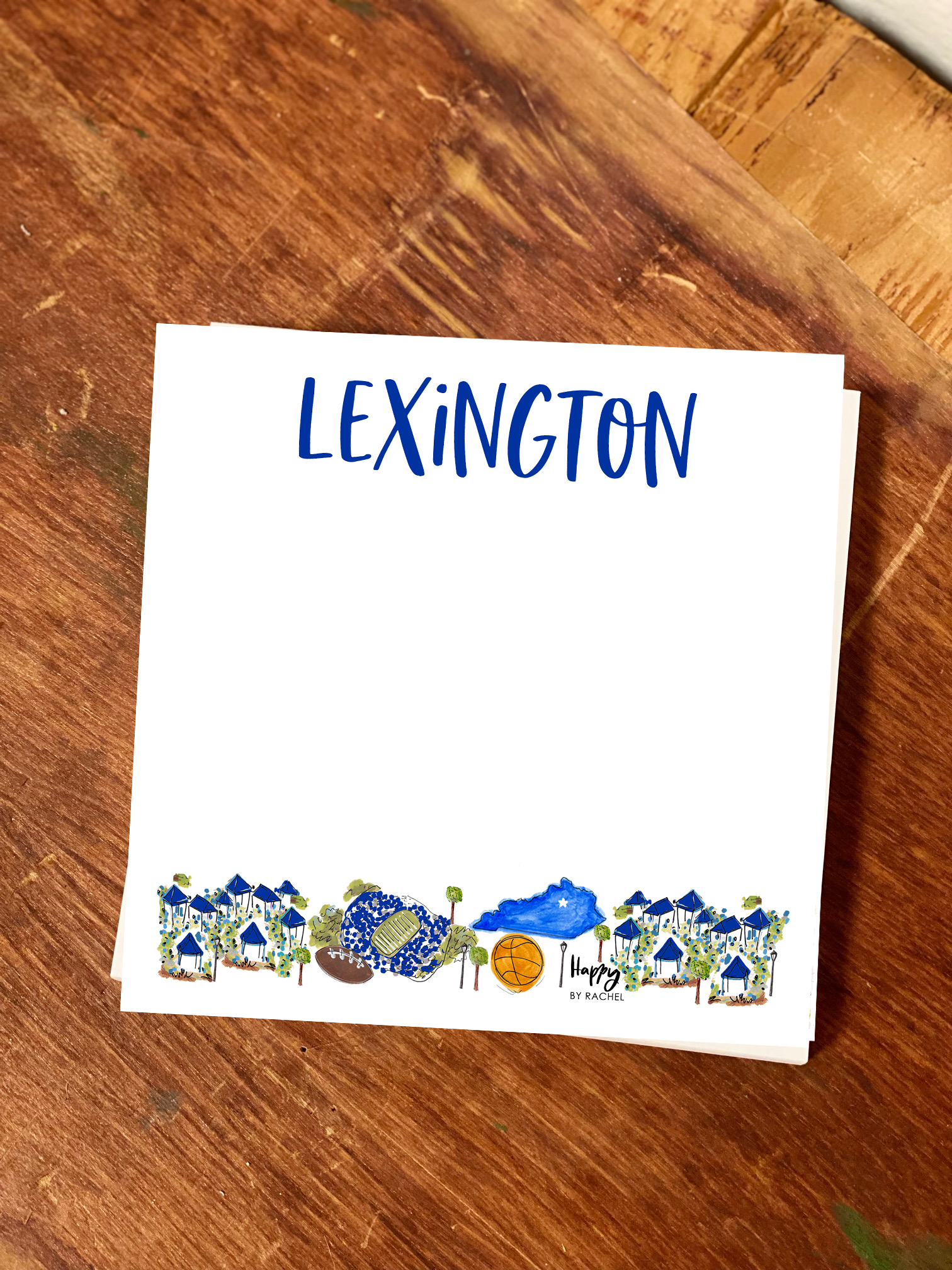 Lexington, KY Chunky Notepad-Stationery-100 Pages