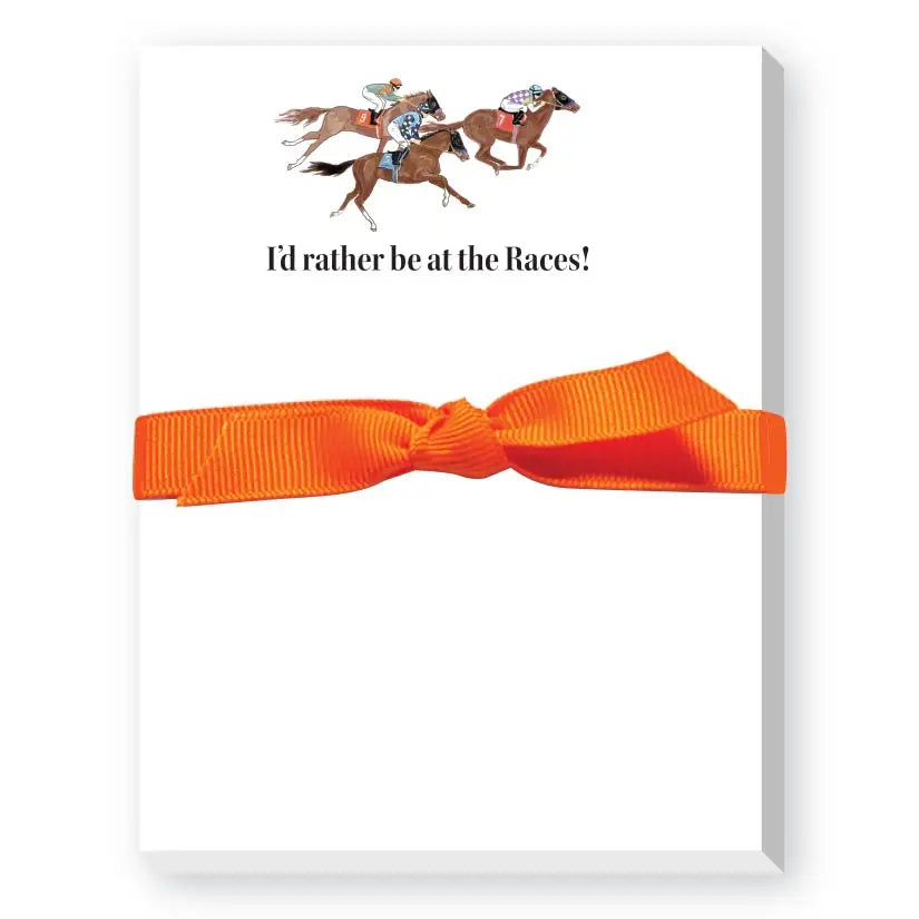 I'd Rather Be At the Races Mini Notepad