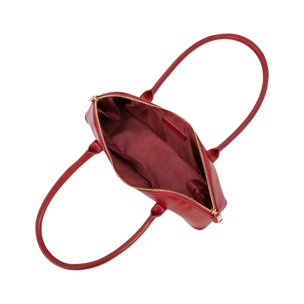 Dakota Red Recycled Vegan Shoulder Bag