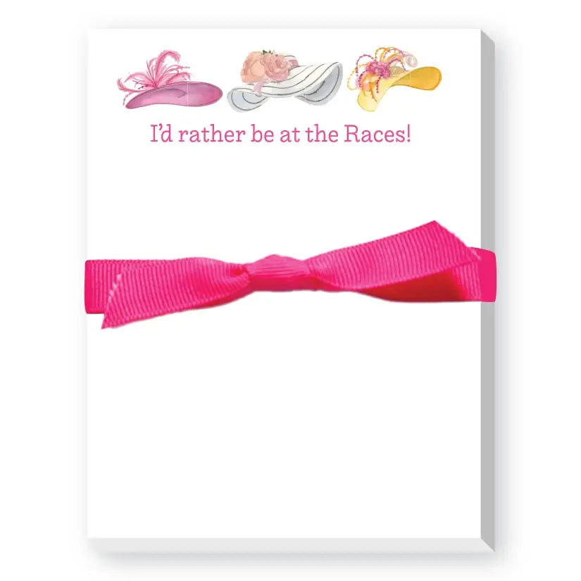 I'd Rather Be At the Races Mini Notepad