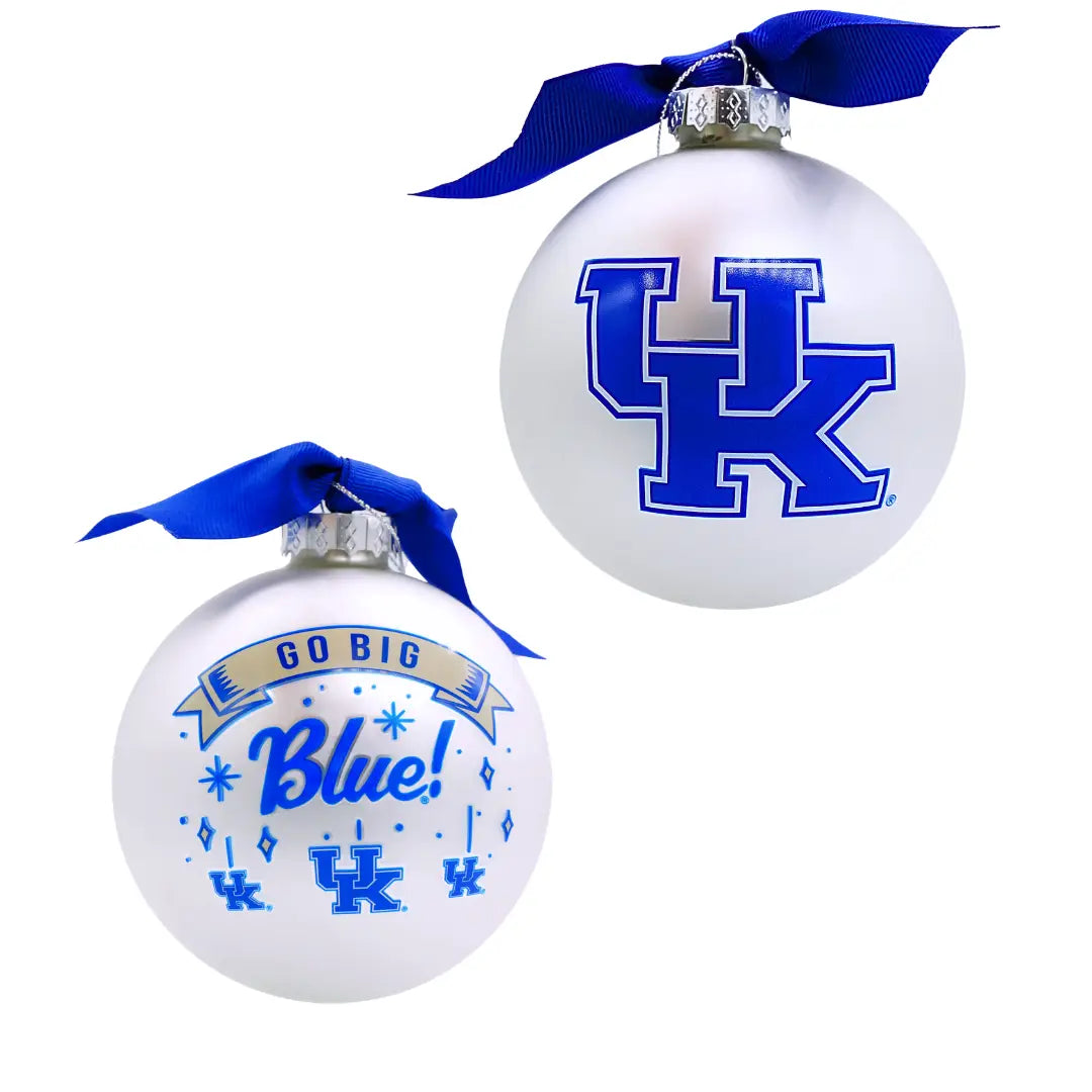 Kentucky Logo Glass Ball Ornament