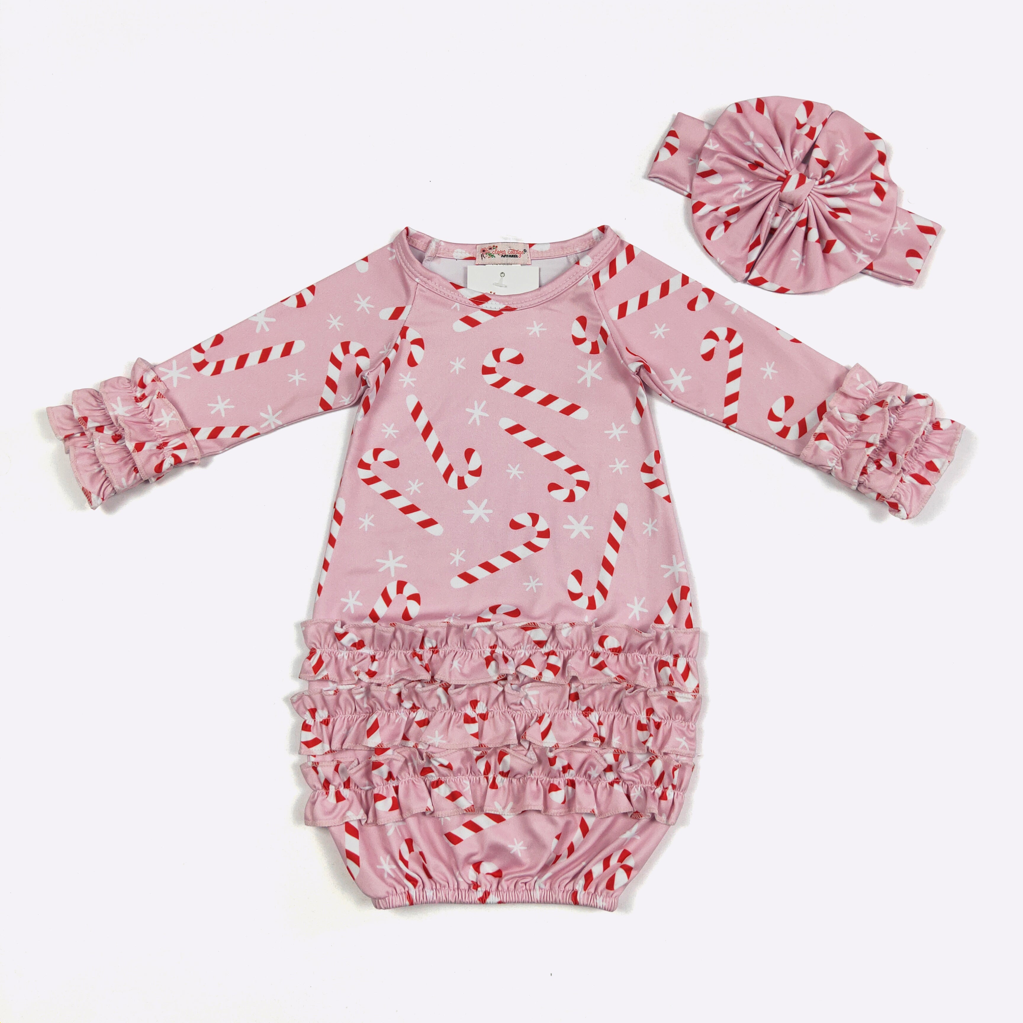 Candy Cane Baby Gown