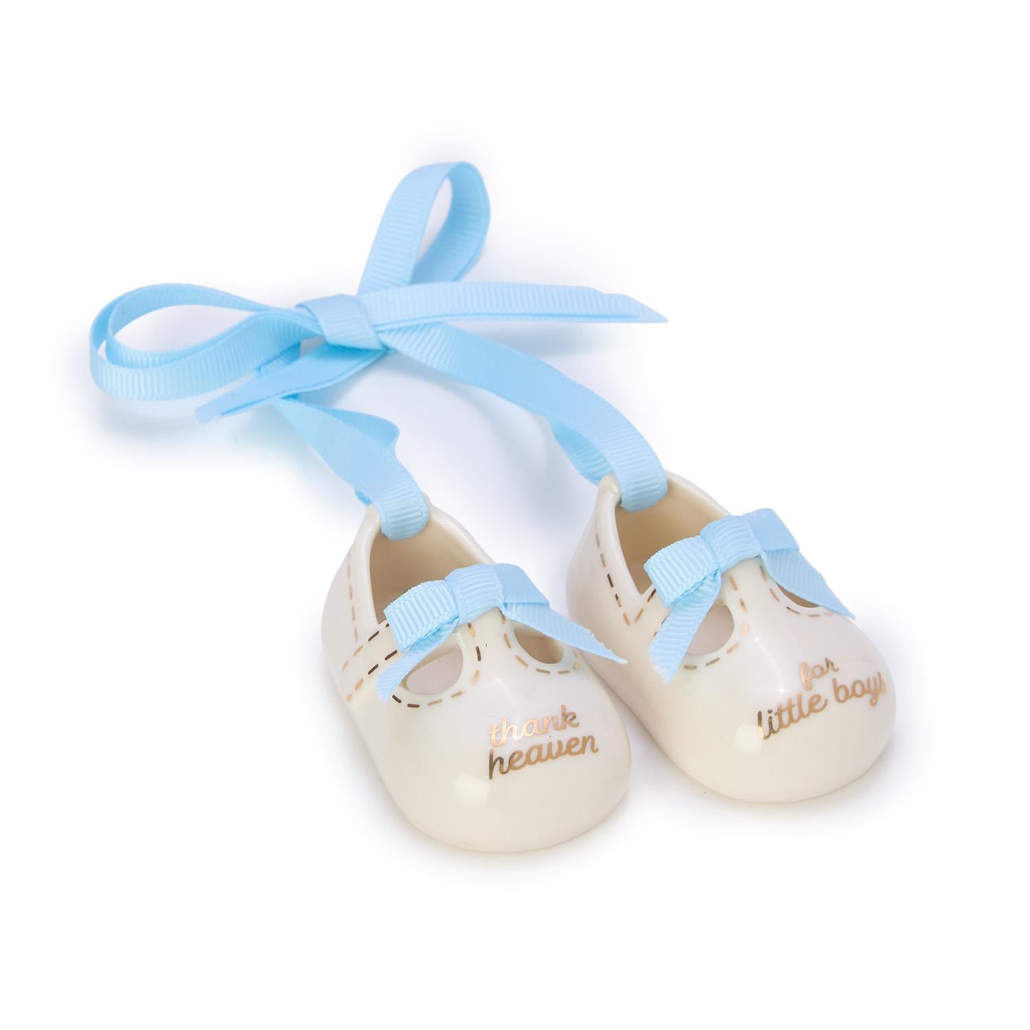 Thank Heaven Pair of Baby Shoes Keepsake Ornament in Gift Box-Boy