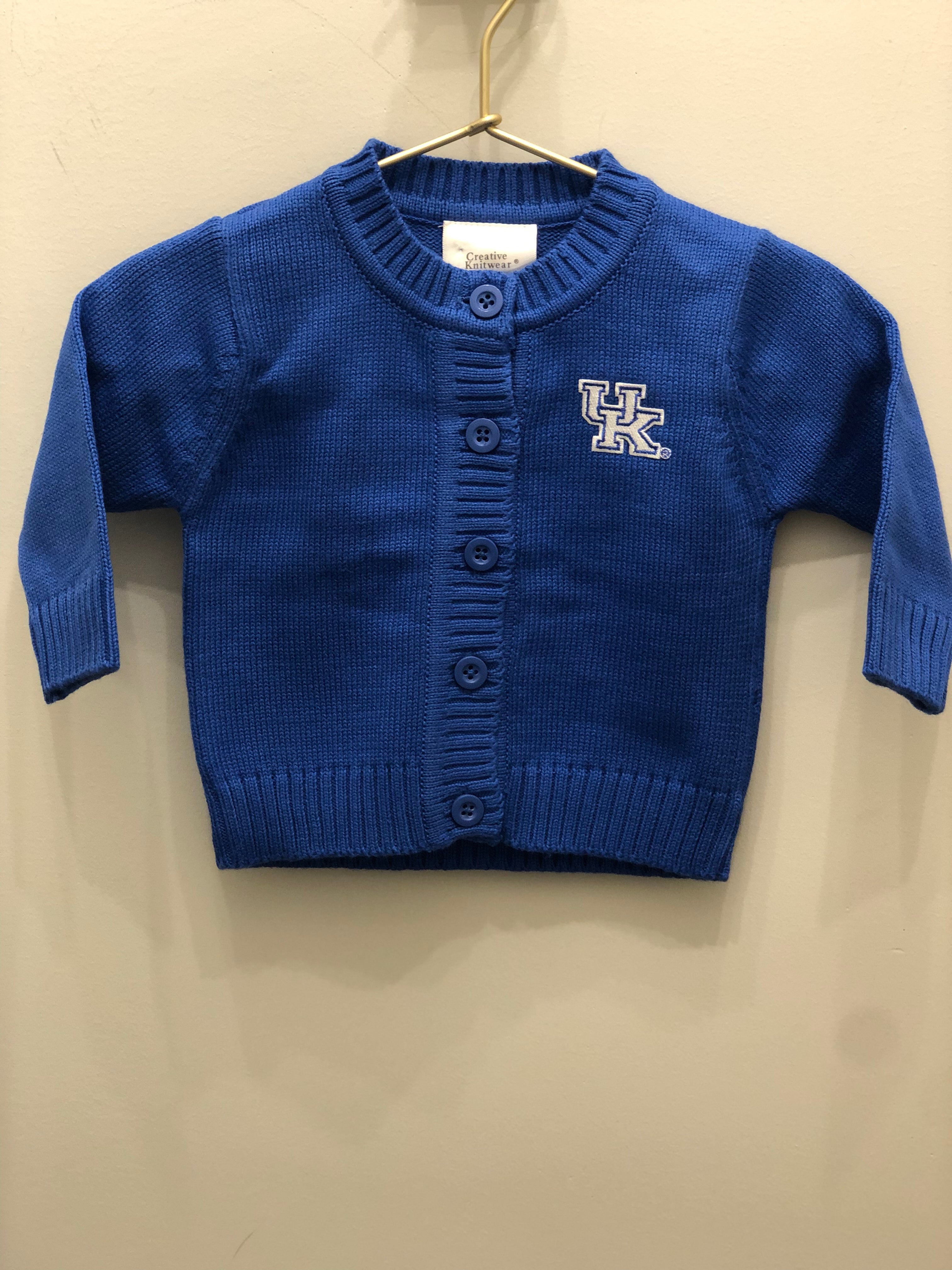 UK Blue Knit Kids Cardigan