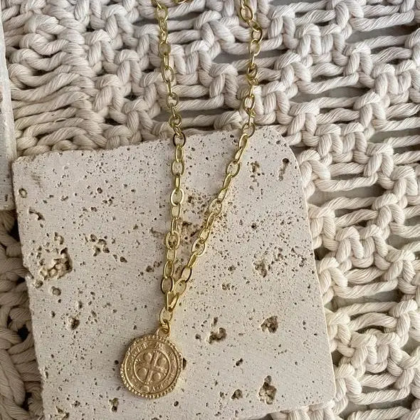 Six Pence Necklace 16"